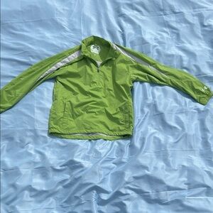 Green under armour performance golf wearPullover Windbreaker Half-Zip Jacket